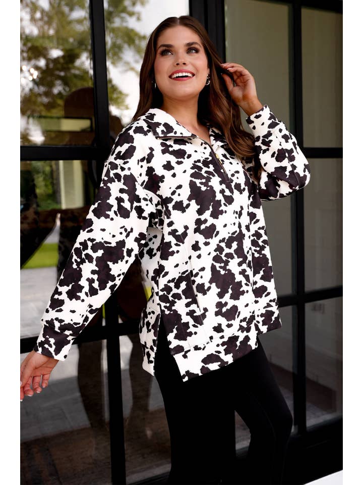 Brown Everyday Pullover- Chocolate Cowhide Couture for wholesale on Faire2