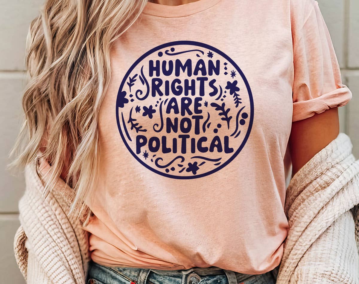 House Of Rodan – wholesale T-shirt med logga - Dam – Mänskliga rättigheter är inte politiska - Liberal Protect Trans Tee0