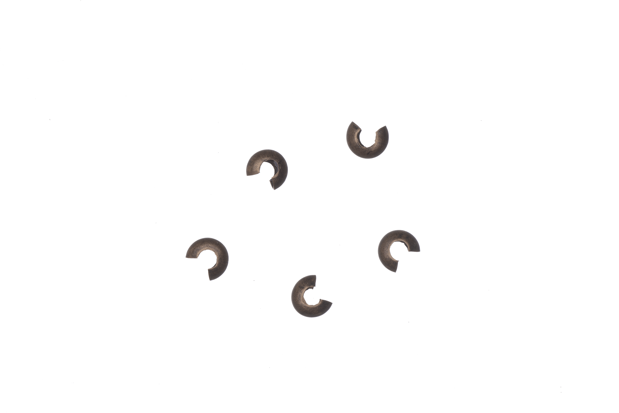 Continental Beads – wholesale Hantverkstillbehör – 3 mm klämtäckare - Tillverkad av mässing - Elektropläterad - 100% blyfri - Nickel fri - Hypoallergen - Säljs individuellt - CCOV30