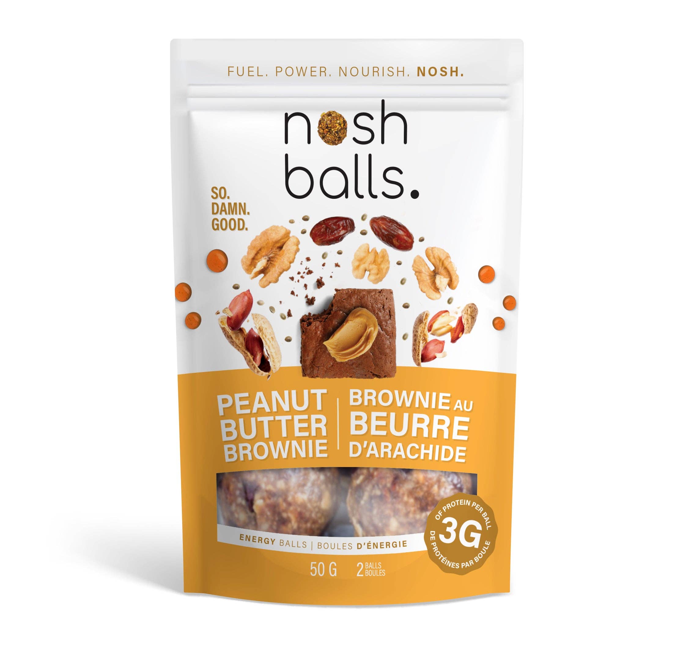 Nosh Balls – wholesale Snacksbar – Grab & Go - Jordnötssmörbrownie0