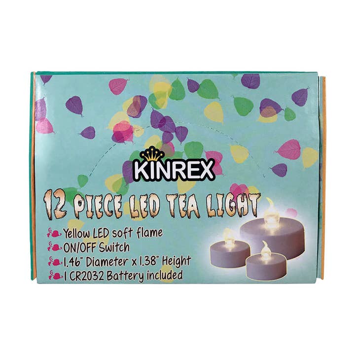 KINREX - Vendita all'ingrosso Candela senza fiamma - Candele Tealight senza fiamma - Candele votive a led