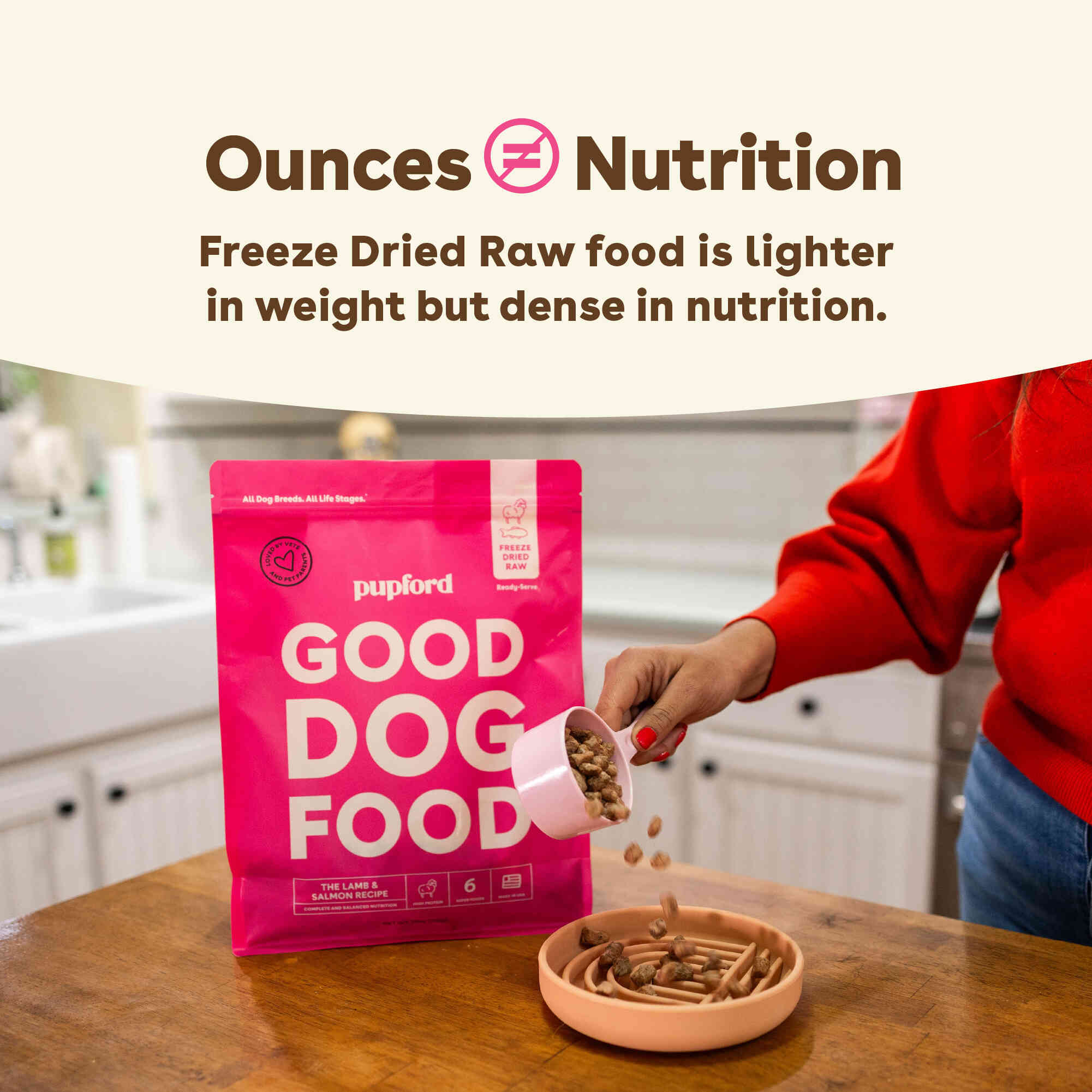 Pupford - Wholesale Pet Food - Dog - Freeze-Dried Raw Dog Food - Salmon & Lamb Recipe1