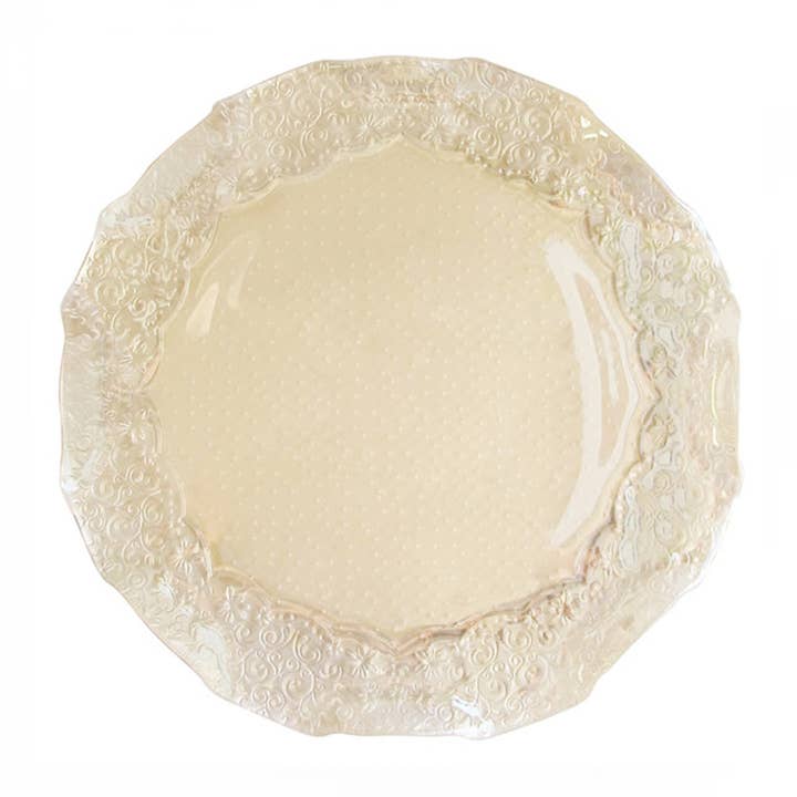 ROBERTA IRIS LUSTER - PEARL CHARGER PLATE 12.6" for wholesale by Jay Import CO