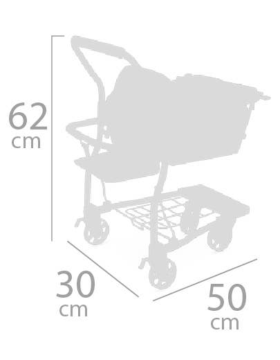 DeCuevas Toys – wholesale Doll pram – Kids – 52179 Supermarket trolley with baby carrier6