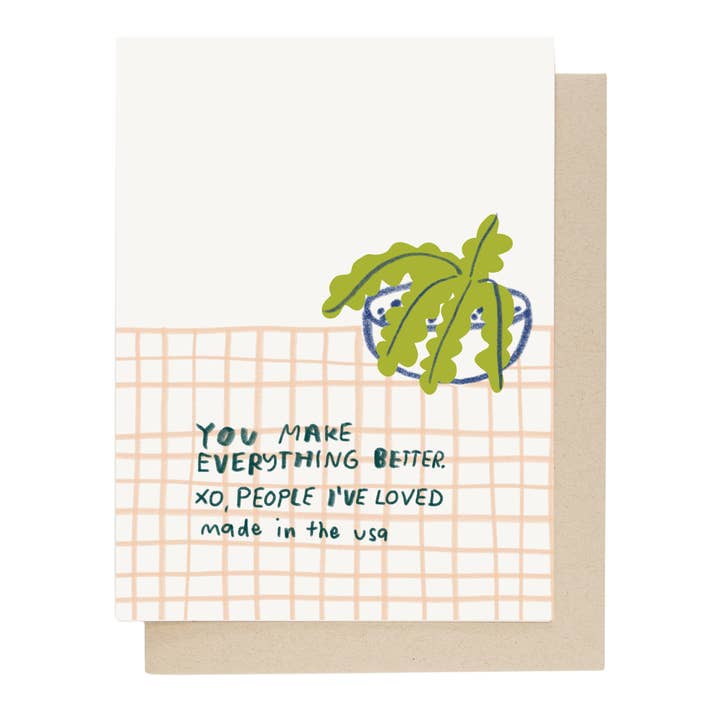 People I've Loved - Wholesale Love Card - Life is Crazy Card - Case Pack of 6 Cards1