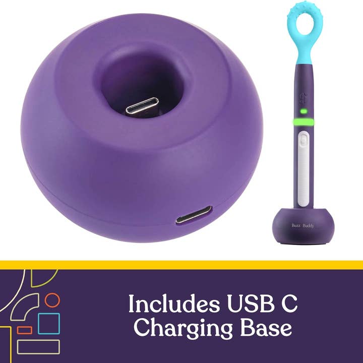 Special Supplies - Wholesale Oral Care Set - BUZZ BUDDY™ Rechargeable Oral Stimulation Kit (12 Tips Included)6