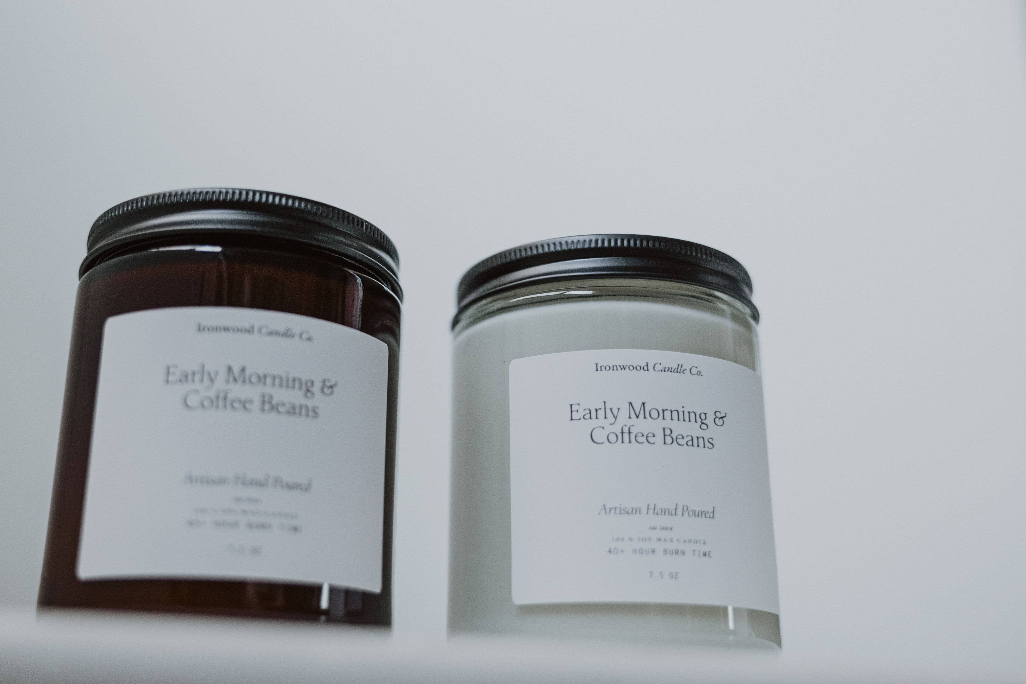 Ironwood Candle Co. - Wholesale Jar/Filled Candle - EARLY MORNING & COFFEE BEANS SOY CANDLES9