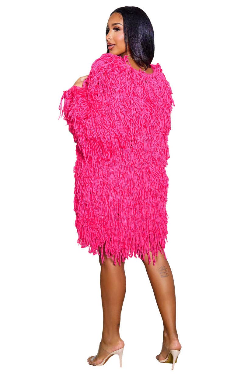 Fuchsia WOMEN FASHION SWEATER CARDIGAN for wholesale on Faire1