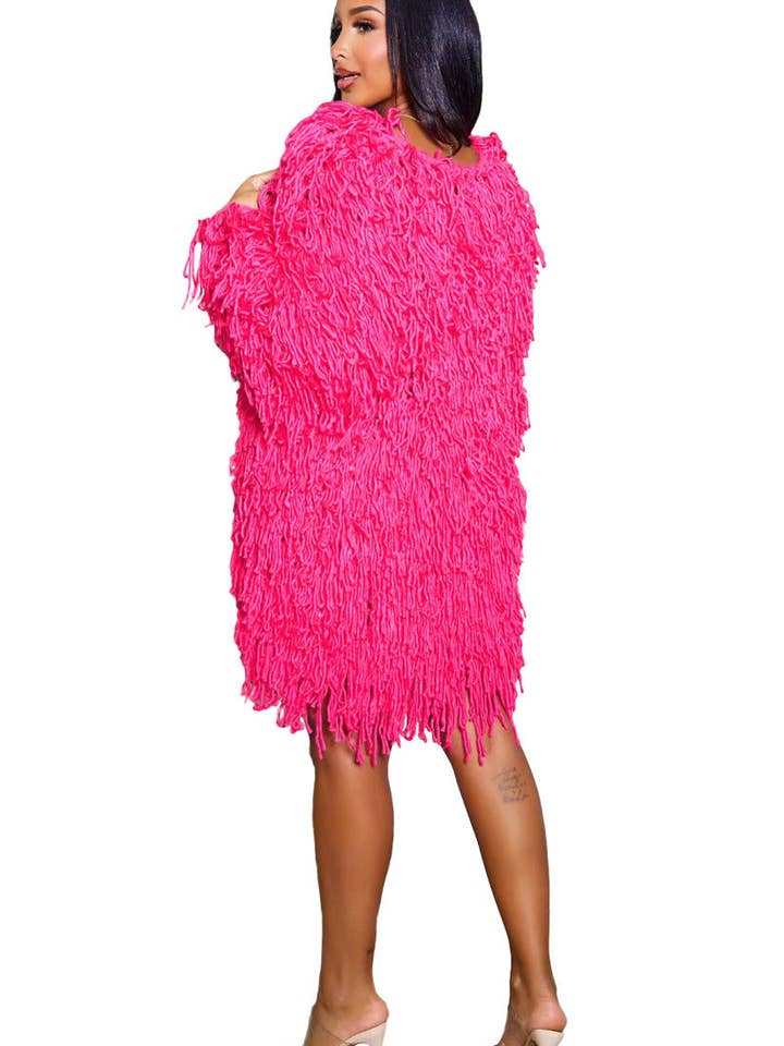 Fuchsia WOMEN FASHION SWEATER CARDIGAN for wholesale on Faire1