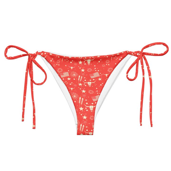 Starry Steer: Slip bikini con perizoma iconico americano per la vendita all'ingrosso da parte di Texas Eclipse Outfitters