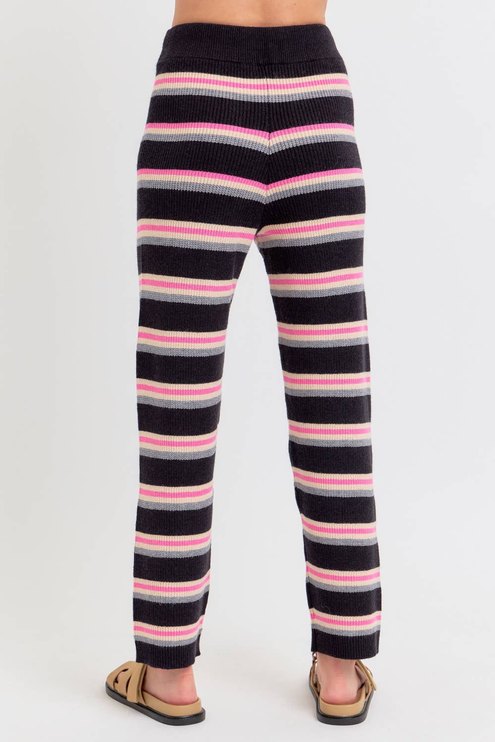 Sweet Lovely by Jen – wholesale Lounge Sweatpants/jogging bottoms – Women's – KNIT STRIPED PULL-ON-PANTS 19