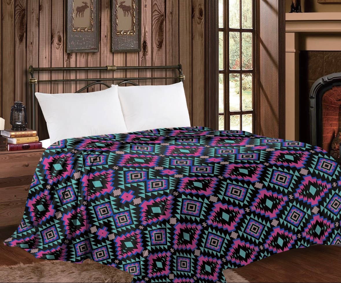Western Linens - Wholesale Throw Blanket - Mia throw Blankets - Queen Collection 4