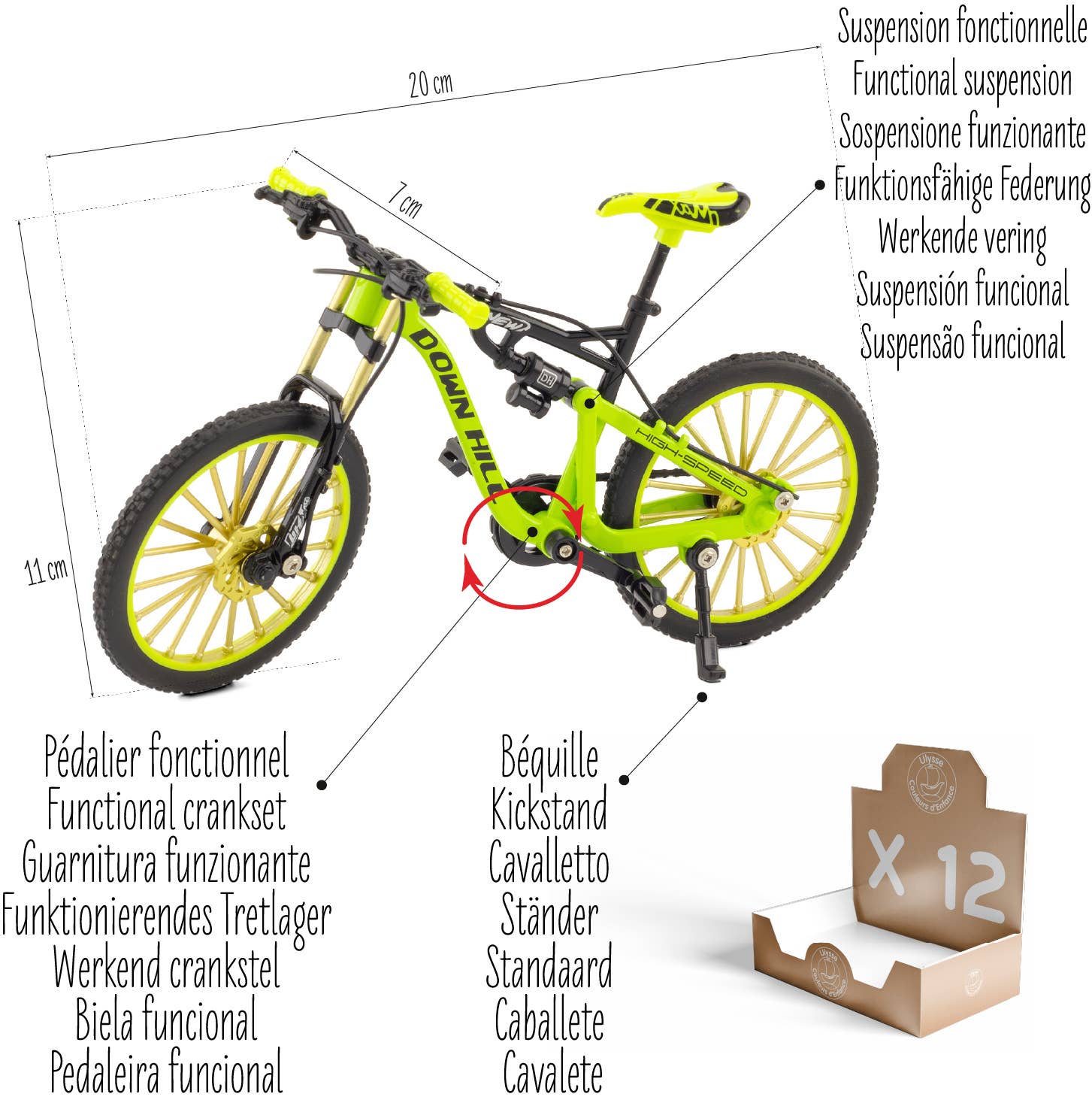 Ulysse Couleurs d'Enfance - Wholesale Toy Car/Truck - Kids - MINIATURE: DH MTB1