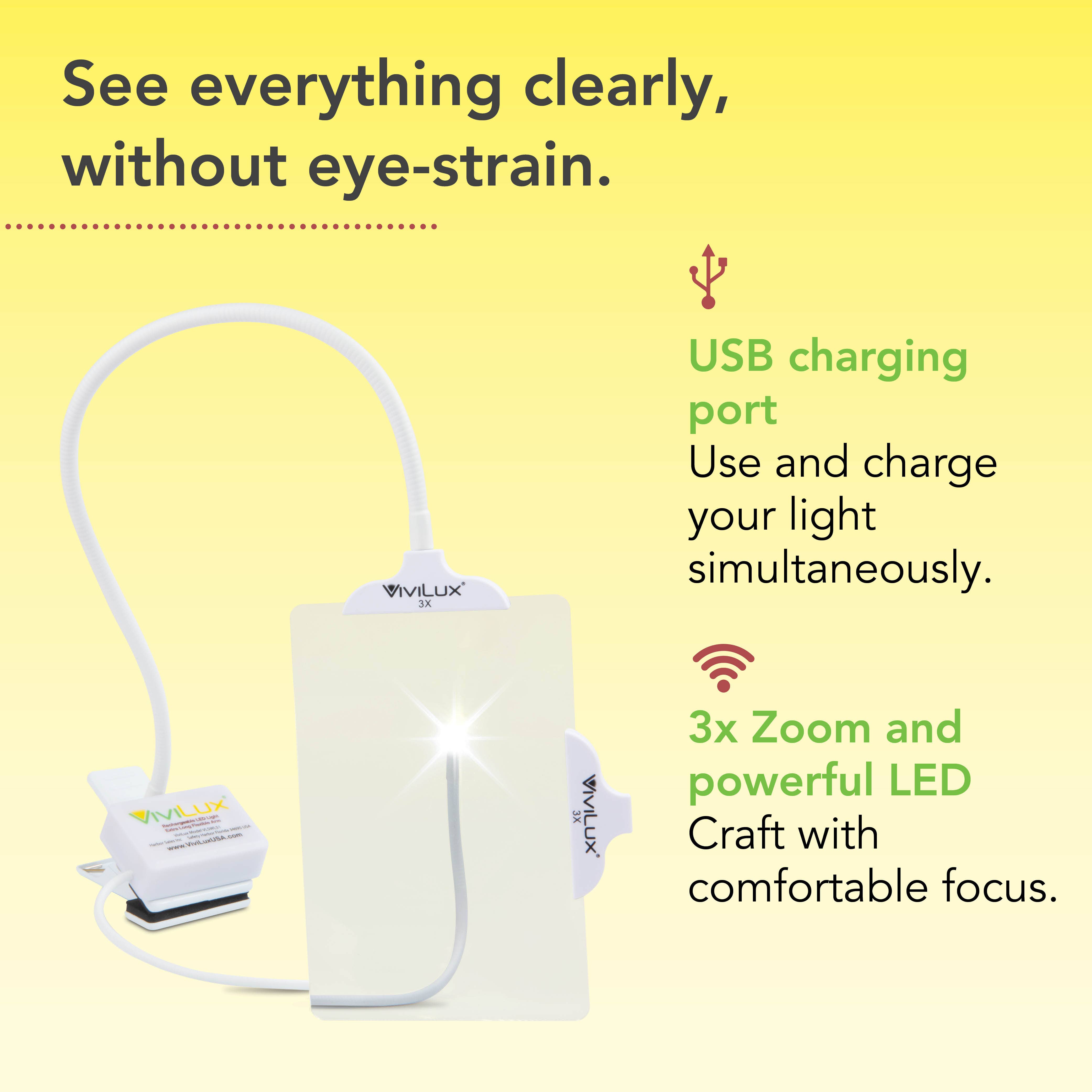 ViviLux LED Lights Magnifiers Lasers - Wholesale Magnifying Glass - Magnifier & UltraLight LED Craft Light and Rare Earth Magnet3