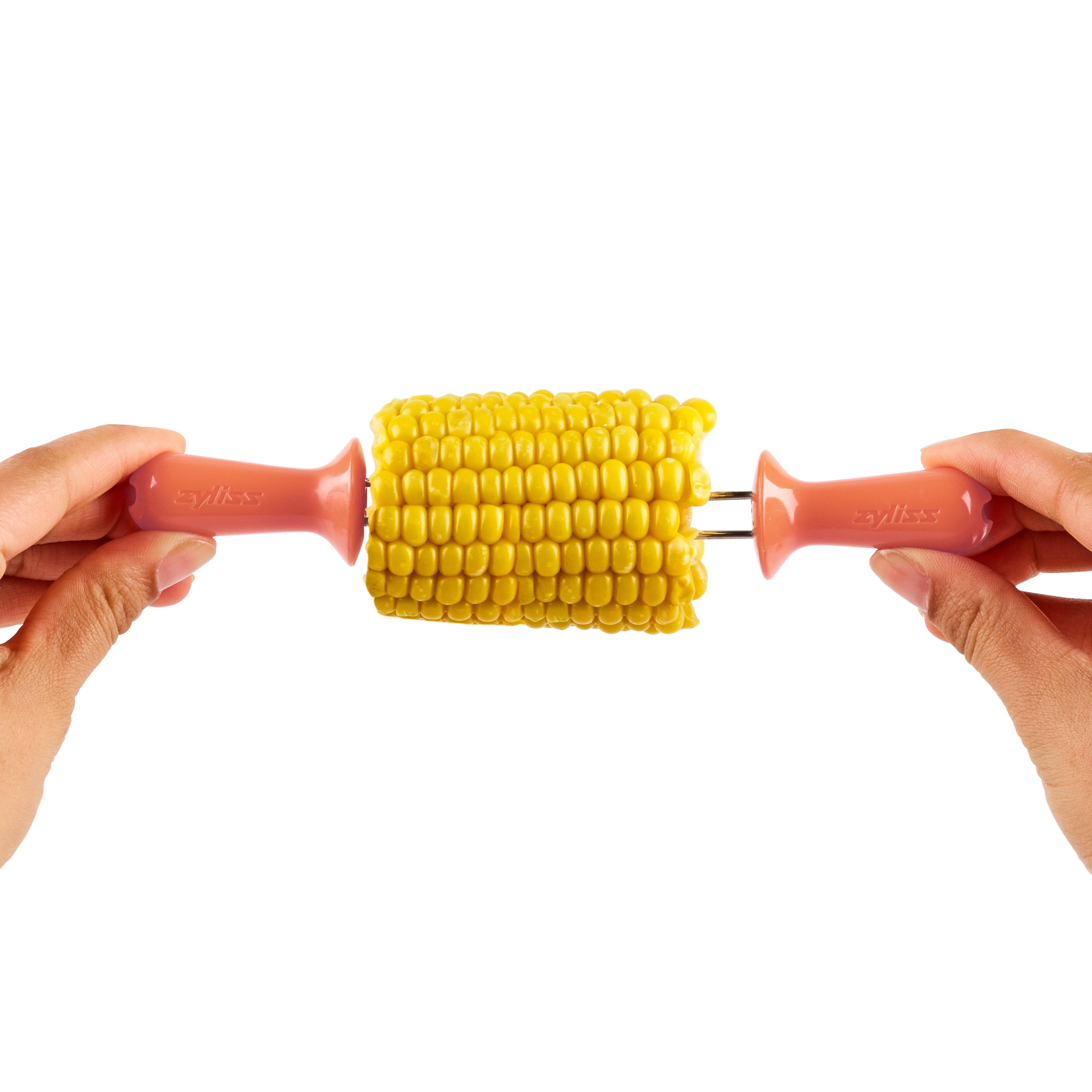 DKHB [Zyliss, Cole & Mason, Swissmar, AdHoc, Ken Hom] - Wholesale Corn Holders/Tools - Zyliss Opaque Interlocking Corn Holders, 6 Pairs7