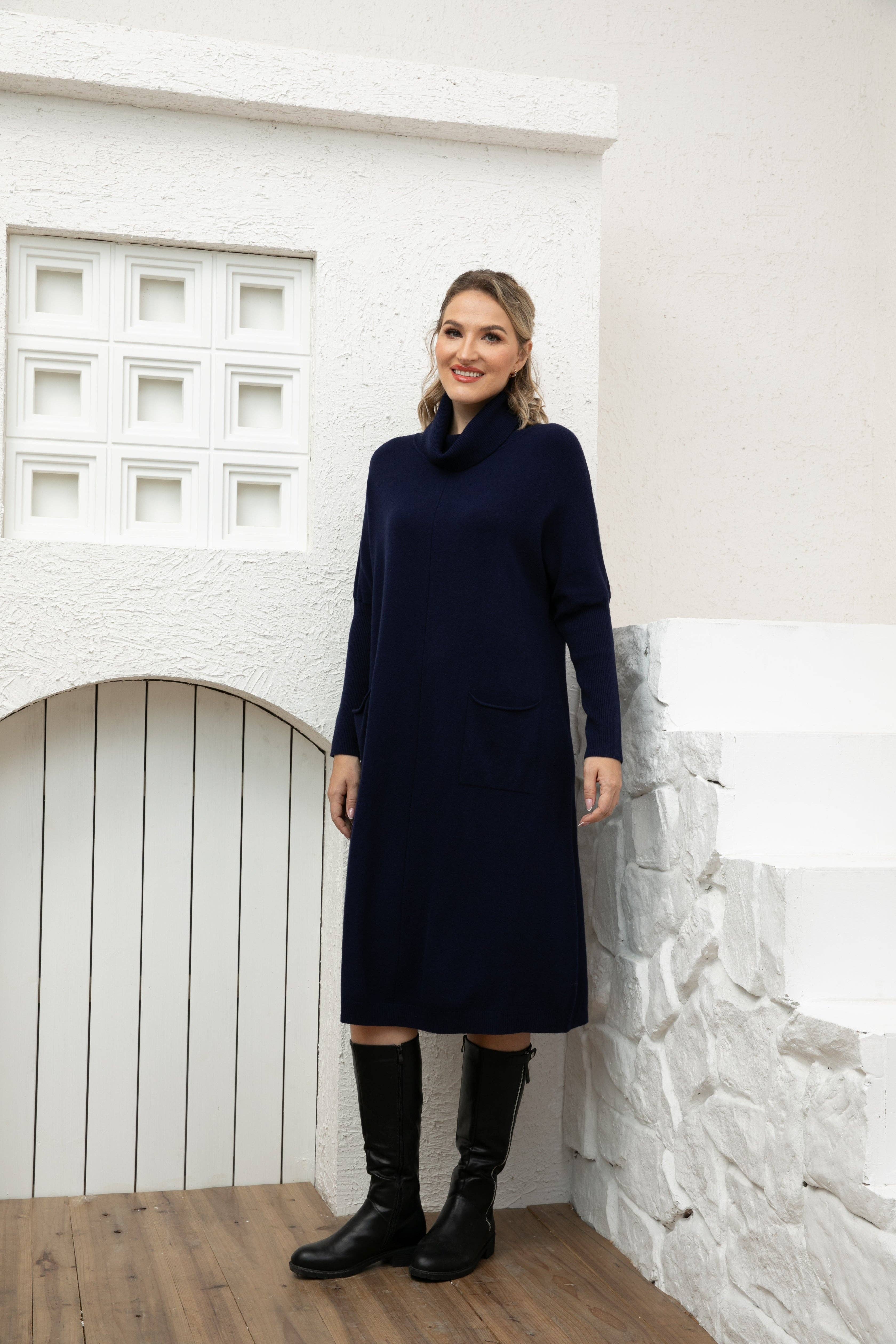 Orange Fashion Village - Vente Robe – femme - Robe-pull longue Cozy Chic8