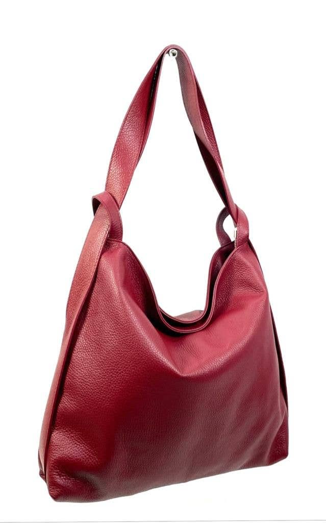 Chenson & Gorett – wholesale Shoulder bag – women's – Large Genuine Leather Hobo Bag Convertible into Backpack16