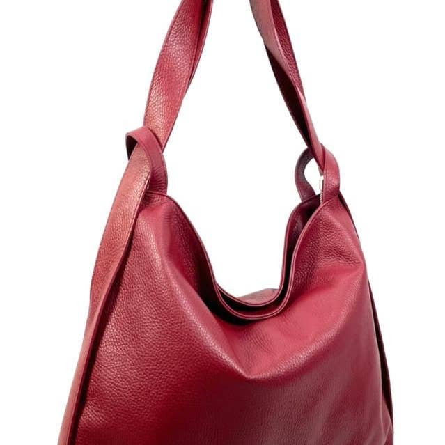 Chenson & Gorett – wholesale Shoulder bag – women's – Large Genuine Leather Hobo Bag Convertible into Backpack16