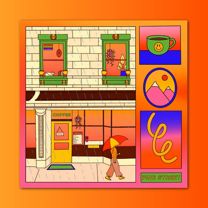 Kunstdruk op Pine Street Square voor wholesale door Katie Scarlett