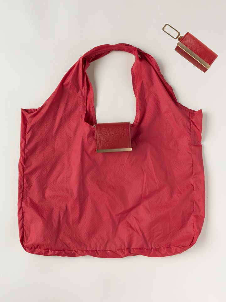 keote - keychain tote - cherry for wholesale by k e o t e