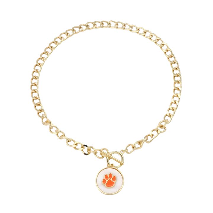 Clemson Logo Necklace for wholesale by Brianna Cannon