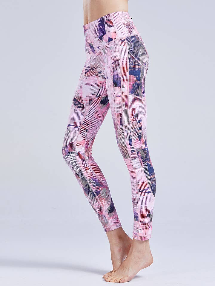 Velvet Touch Graphic High-Rise Leggings for wholesale by TOMPRO