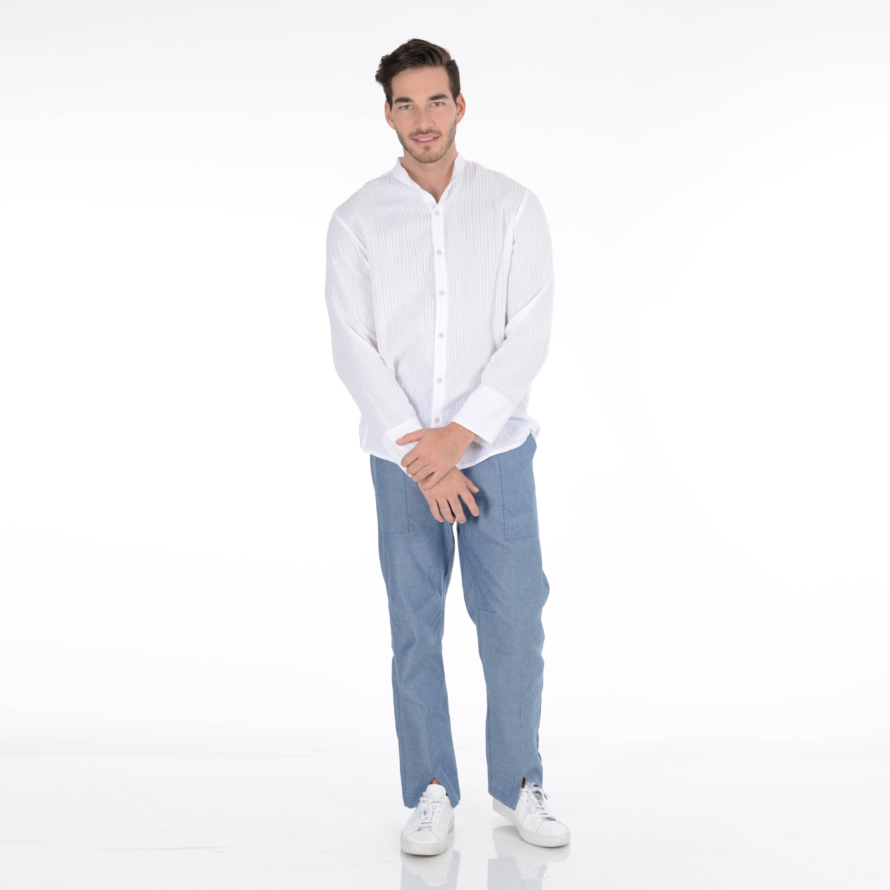 Luis Aponte - Wholesale Button Down Shirt - Men's - Fontana Top1