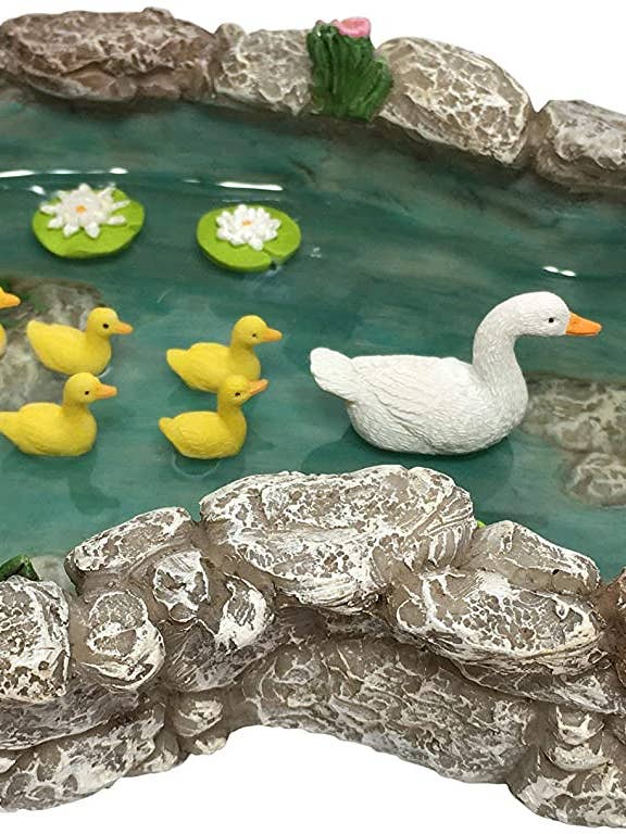 GlitZGlam Duck Pond -Mother and Ducklings! for a Fair Gar for wholesale by GlitZGlam