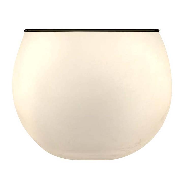 Roly Poly Glass - Warm Grey with Thin Black Rim for wholesale by Santa Barbara Design Studio by Creative Brands