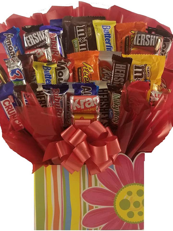 Coffret cadeau Citrus Garden - Bouquet de bonbons au chocolat pour la vente par So Sweet of You