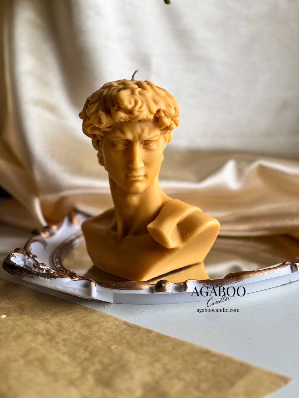 Agaboo Candle - Wholesale Novelty Candle - David Head Candle 5.5x5in - Sculptural7