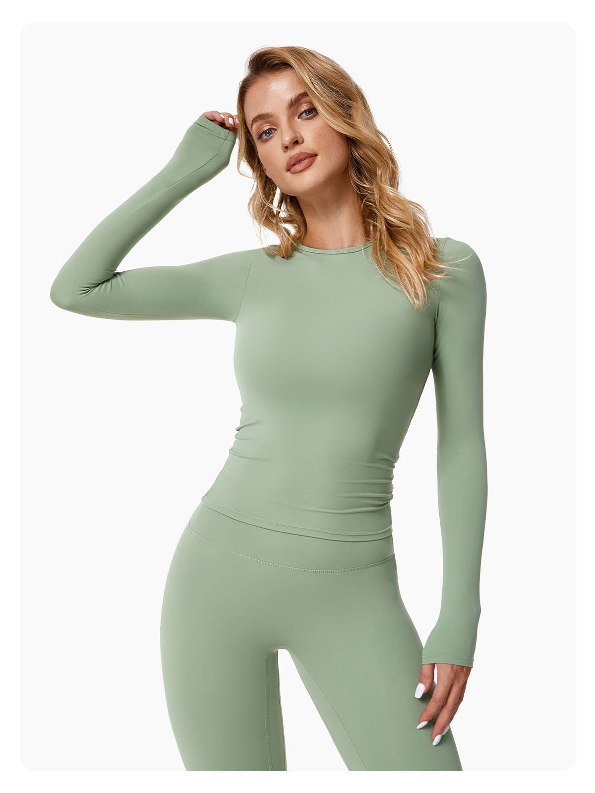 Mantra Active - Wholesale Athletic Top - Women's - Abigail Buttery Soft Crew Neck Long Sleeve Active Top4