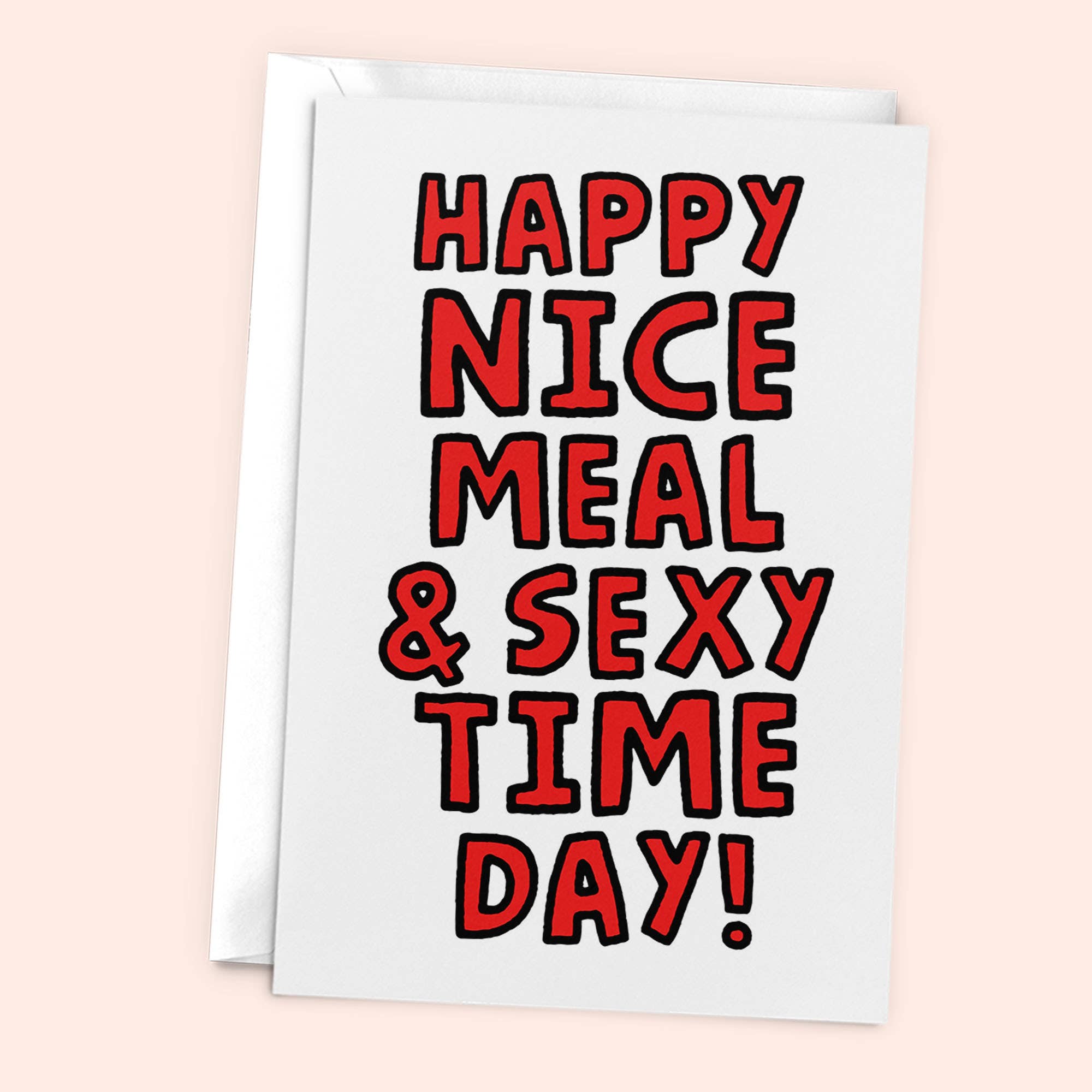 Studio Doodles - Vente Cartes d'anniversaire - Happy Nice Meal And Sexy Time Day - Carte d'anniversaire amusante0