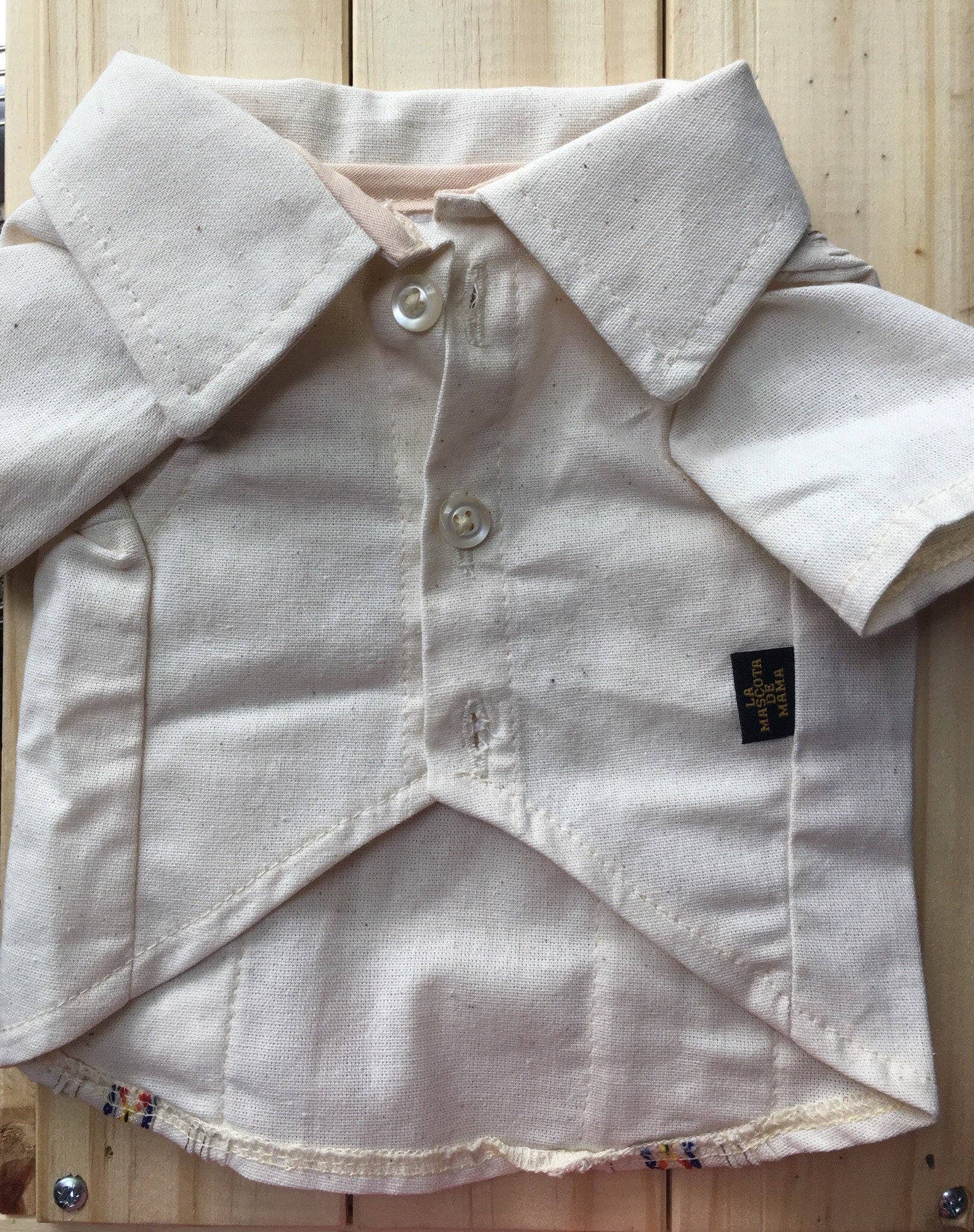 Gueyita Mexicana - Vente Chemise – chien - Chemises pour chien mexicaines/Guayabera mexicain pour chien7