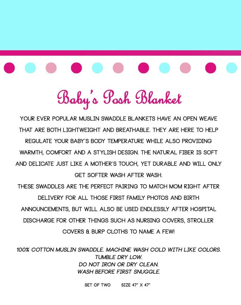 REMOVED BRAND - Wholesale Swaddle Set - Baby - Stella Swaddle Set7
