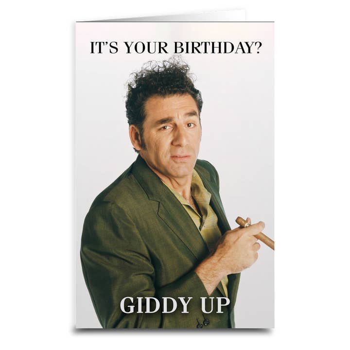 Shady Front - Wholesale Birthday Card - Kramer Inspired "Giddy Up" Birthday Card