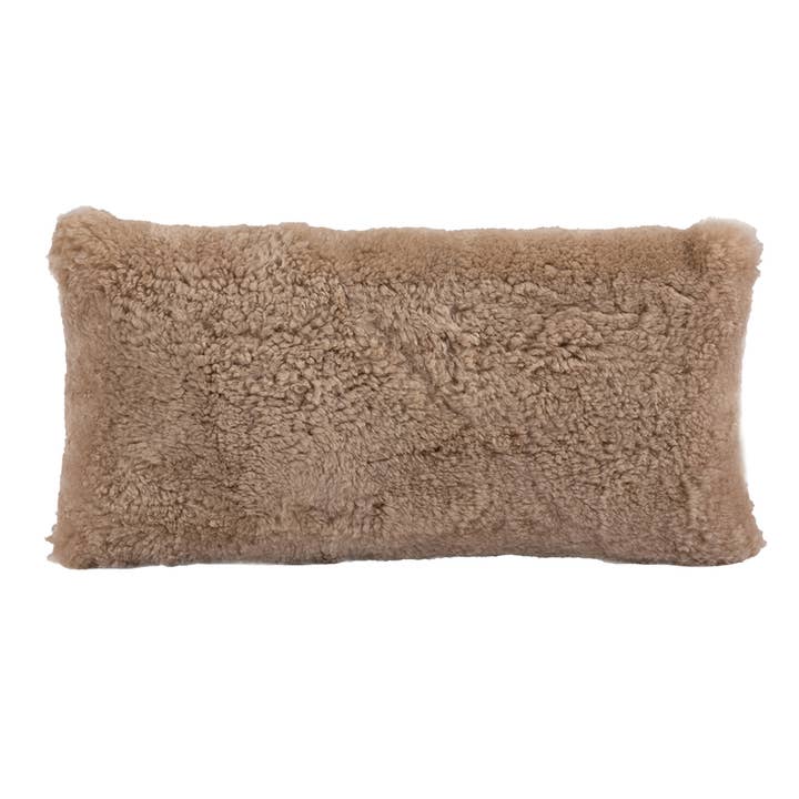Fibre by Auskin USA - Wholesale Throw/Decorative Pillow - Shorn Curly Sheepskin Pillow Lumbar4