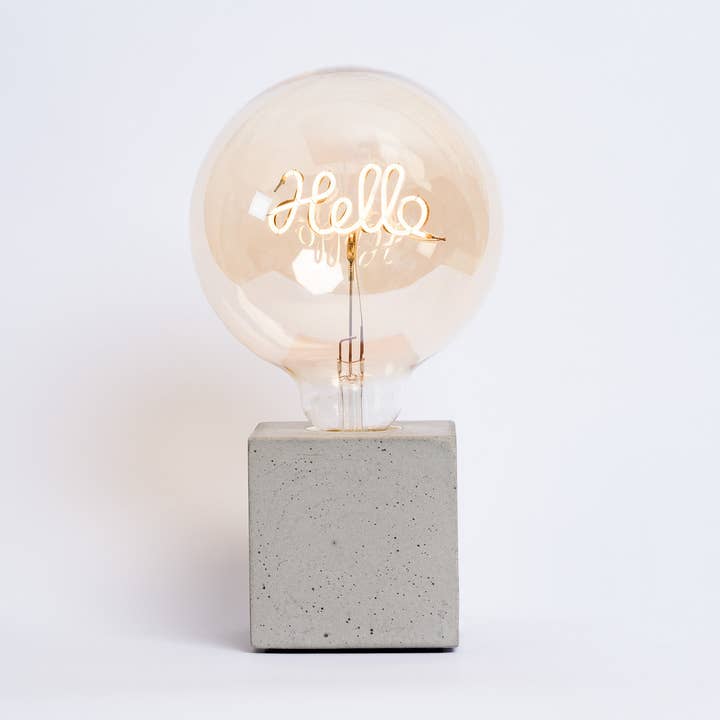 Hello Lamp - Grey Concrete for wholesale by Junny