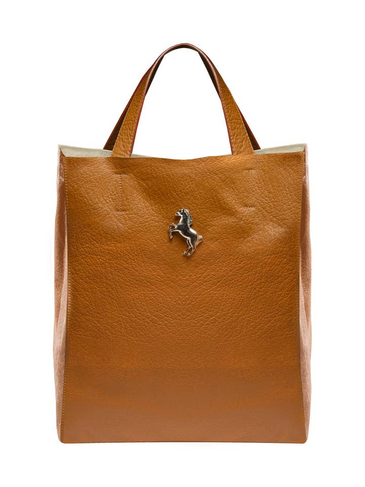 Big Leather Bag Tan for wholesale by TENTROYA