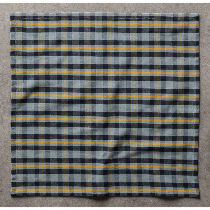 MDH - Yarn Dyed Checks - Wholesale Dinner & Cloth Napkin - Napkins 100% Cotton 18" x 18" -Set of 6-Stretch Limo Zealand2
