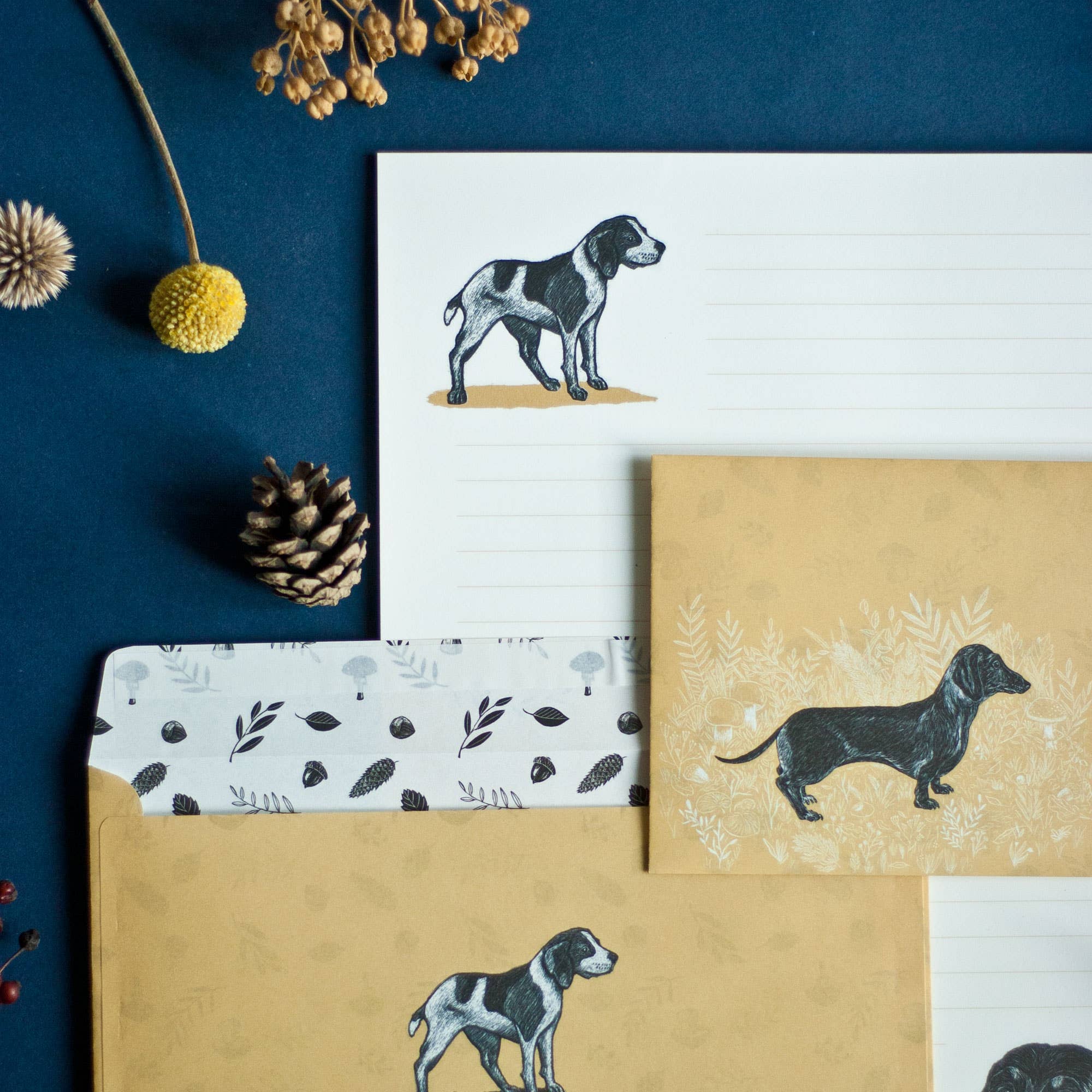 Katja Rub - Wholesale Stationery/Notecard Set - Stationery Set Dogs2