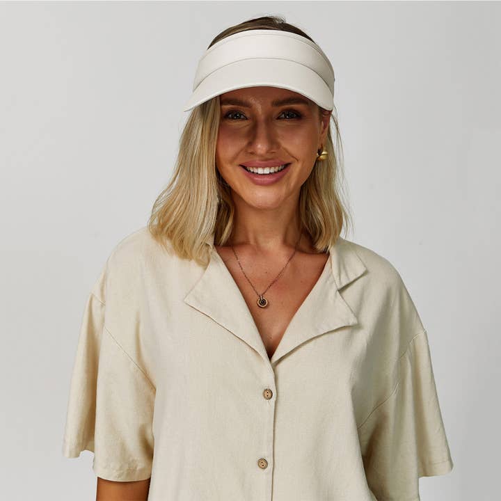 Crave by FW - Wholesale Visor - Women's - Wide Brim Sports Visor Hats Adjustable Empty Top Cap