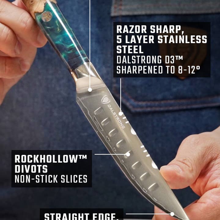 Dalstrong - Wholesale Knife Set - 5" Steak Knife Set | 4-Piece | Valhalla Series | Dalstrong ©8