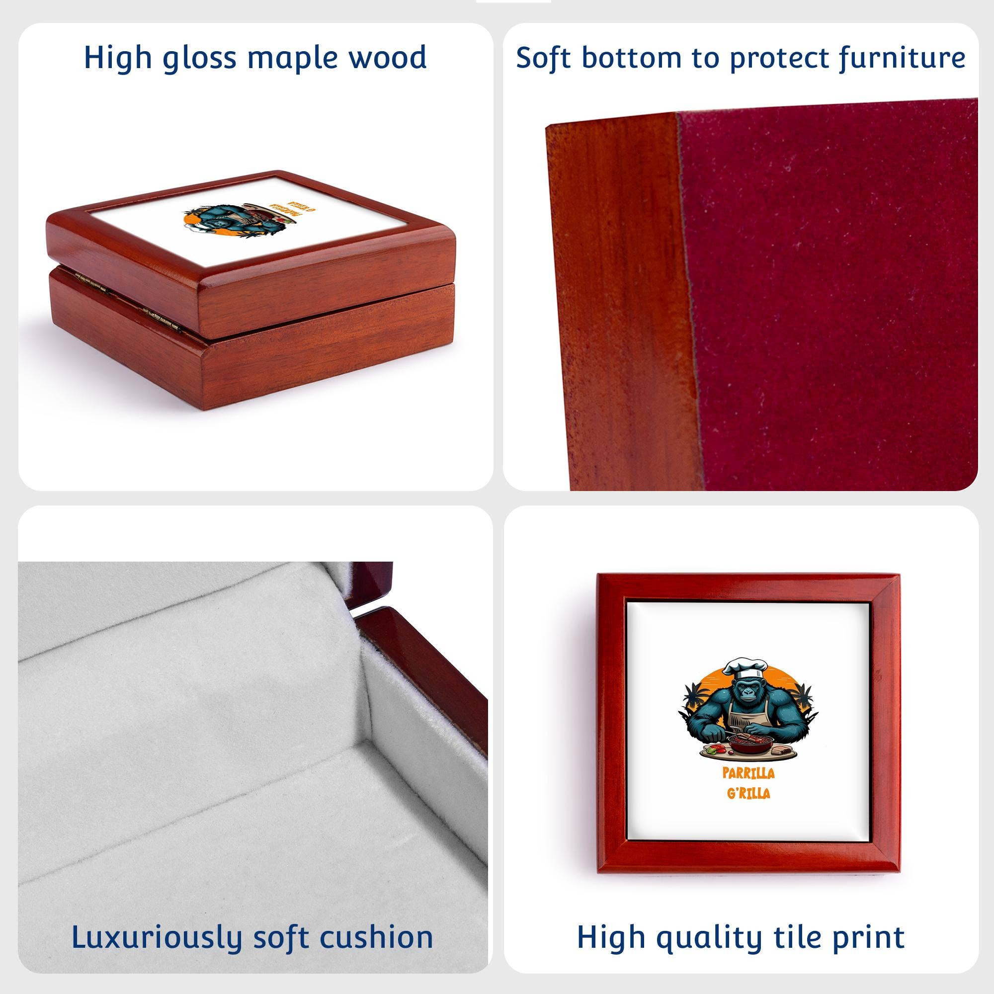 3dRose - Wholesale Jewelry Box/Organizer - 3dRose, Parrilla Grilla Master BBQ Griller Fun Pun, Jewelry Box6