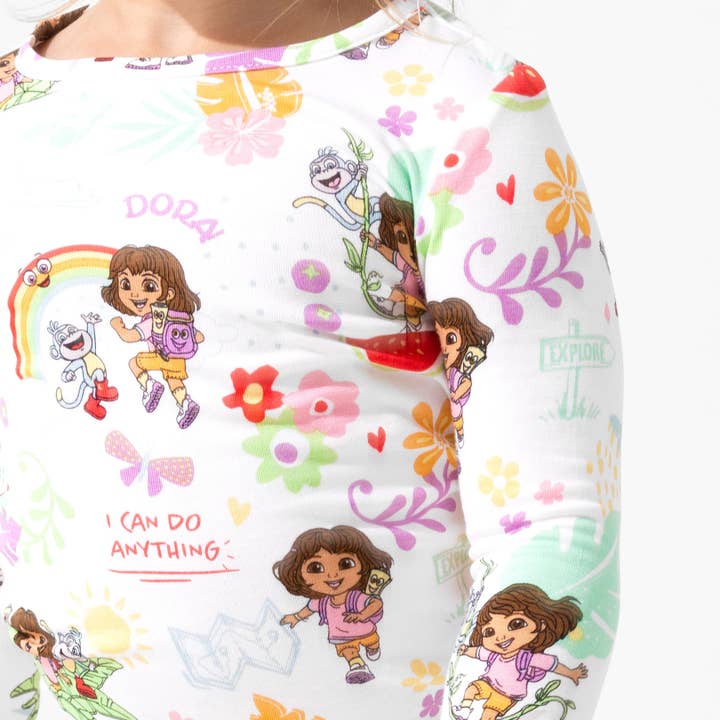 Bellabu Bear - Wholesale Sleepwear Set - Kids - Dora: Tropical Dreams Bamboo Kids Pajamas