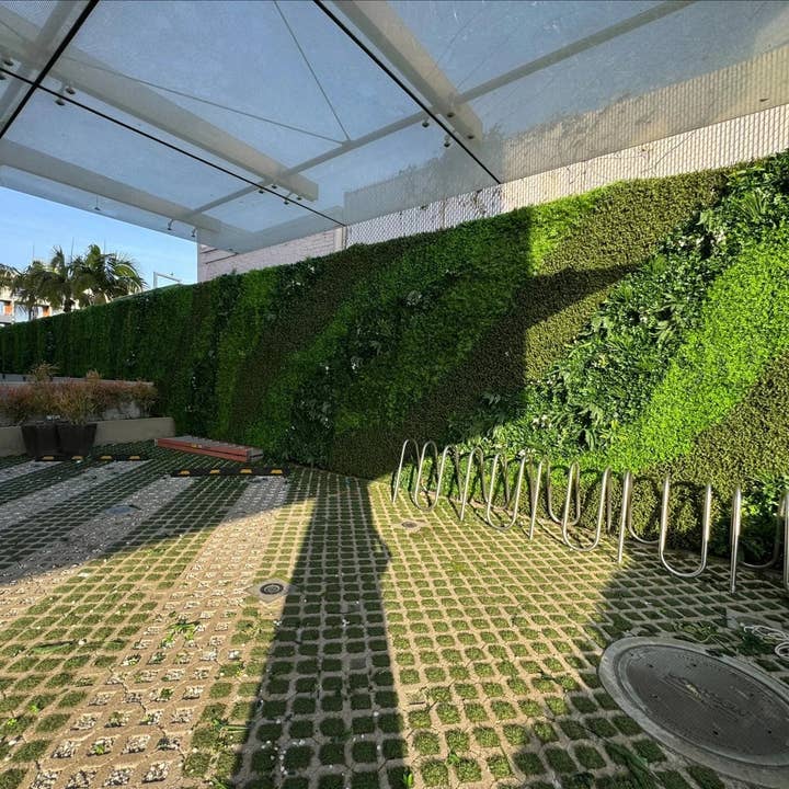 Designer Plants - Wholesale Artificial plant - Lush Fern Artificial Green Wall 40" x 40" 11SQ FT Commercial Grade UV Resistant21