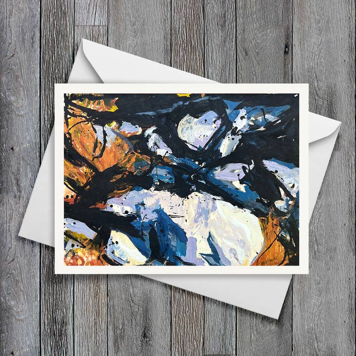 Sea Stones Note Card Set of 6 Greeting for wholesale by Russell Brandwein