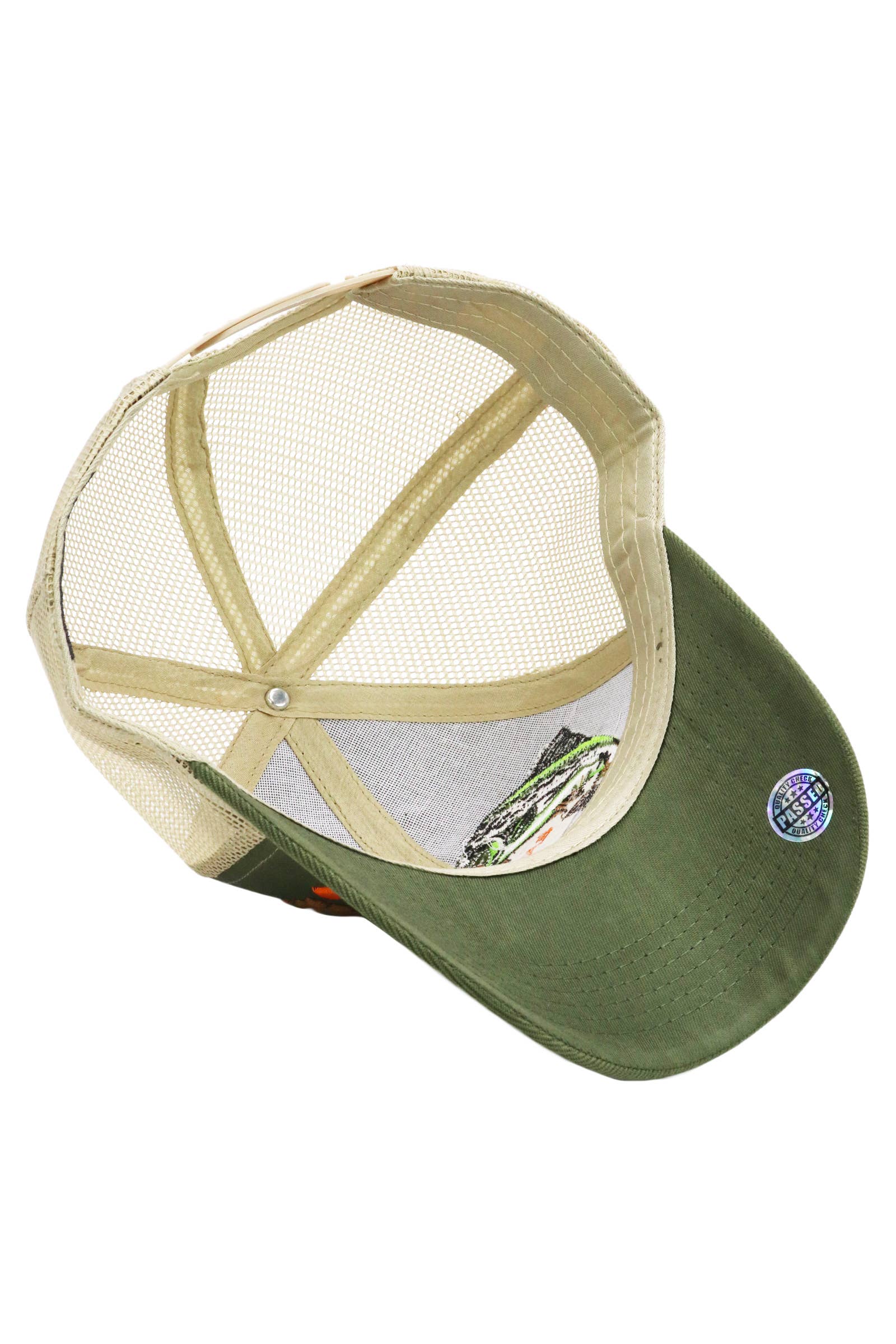 Cap Zone – Großhandel Trucker-Cap – Unisex – Das Leben ist einfach: Essen & Schlafen Fisch Mesh Trucker Hut15