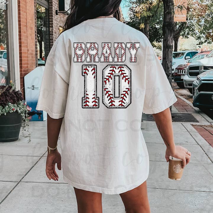 Custom Sports Name Or Number DTF Transfer for wholesale by 403 Designs