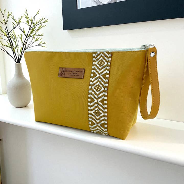 Travel kit, "Alabama" mustard for wholesale by Emmanuel Création